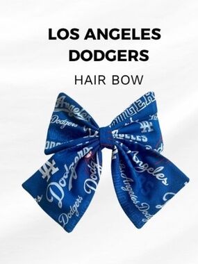 Hair Bow Los Angeles Dodgers